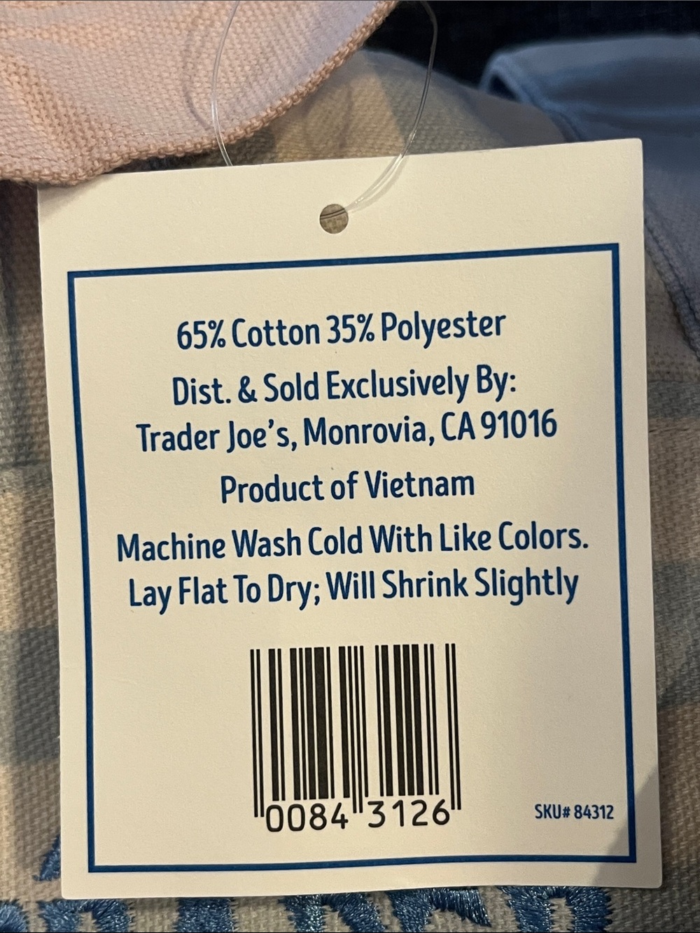 Trader Joe's Mini Canvas Tote Bag Set of 4 - Picture 6 of 6